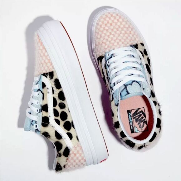 VANS Mixed Cozy Super ComfyCush Old Skool Skate Shoes Sneakers - Picture 1 of 14